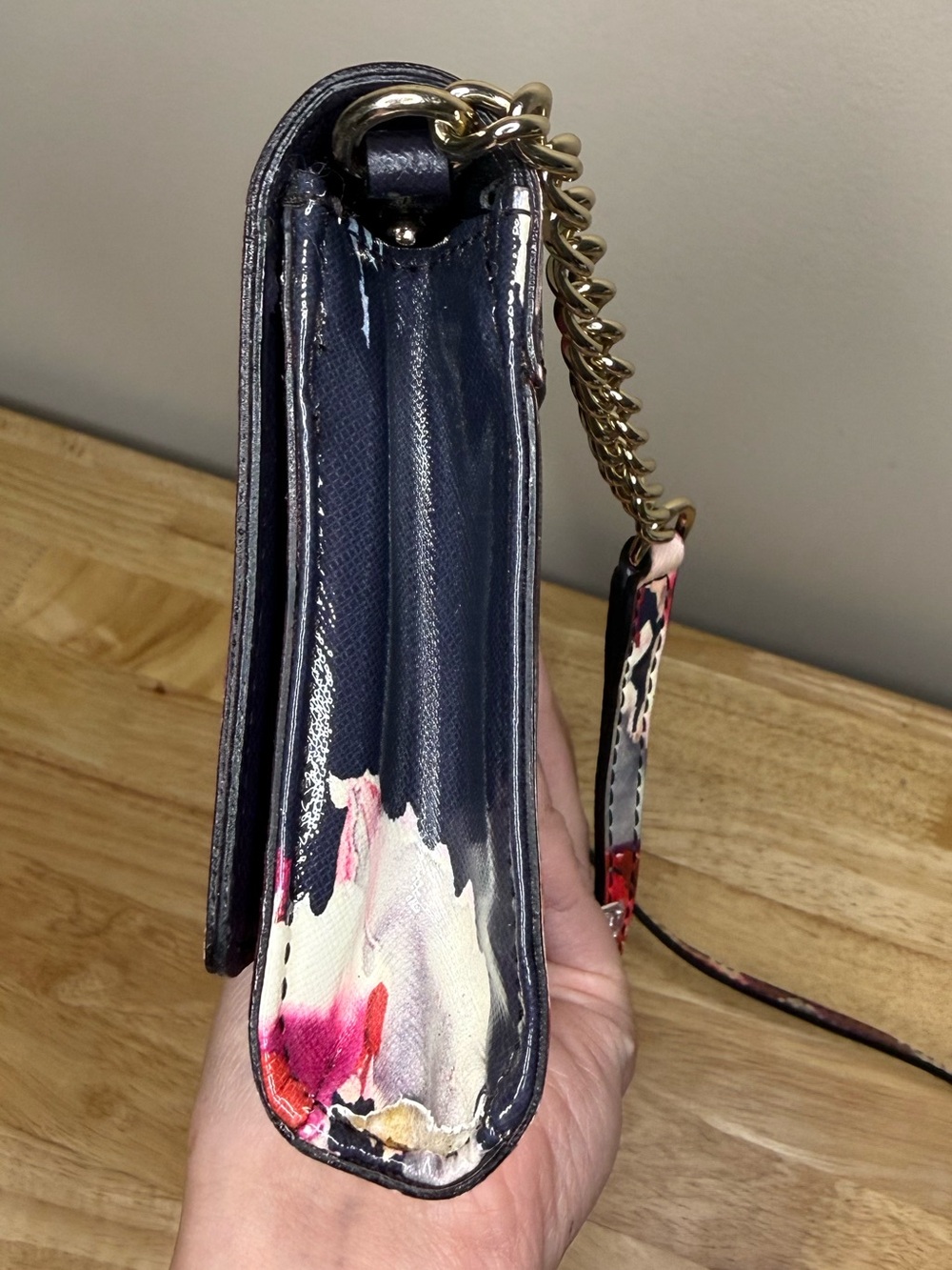 kate spade Laurel Way Blurry Floral Print Storybook Lining Crossbody Bag 2015 - Picture 6 of 13